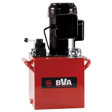 BVA Hydraulics Manual Valve Electric Pumps for Single Acting Cylinders PE50M3N05A