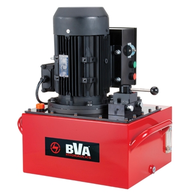 BVA Hydraulics Electric Pumps with 3 Phase Electric Motor for Double Acting Cylinders PE60M4N06J