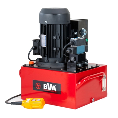 BVA Hydraulics Electric Pumps with 3 Phase Electric Motor for Single Acting Cylinders PE60S3L06J